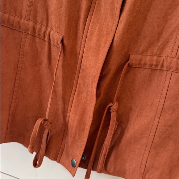 Becaal Rust Brown / Orange Utility Sleeveless Jacket / Vest Size Large - Picture 2 of 7